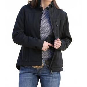 NEW CINCH women's conceal carry softshell bonded jacket in black